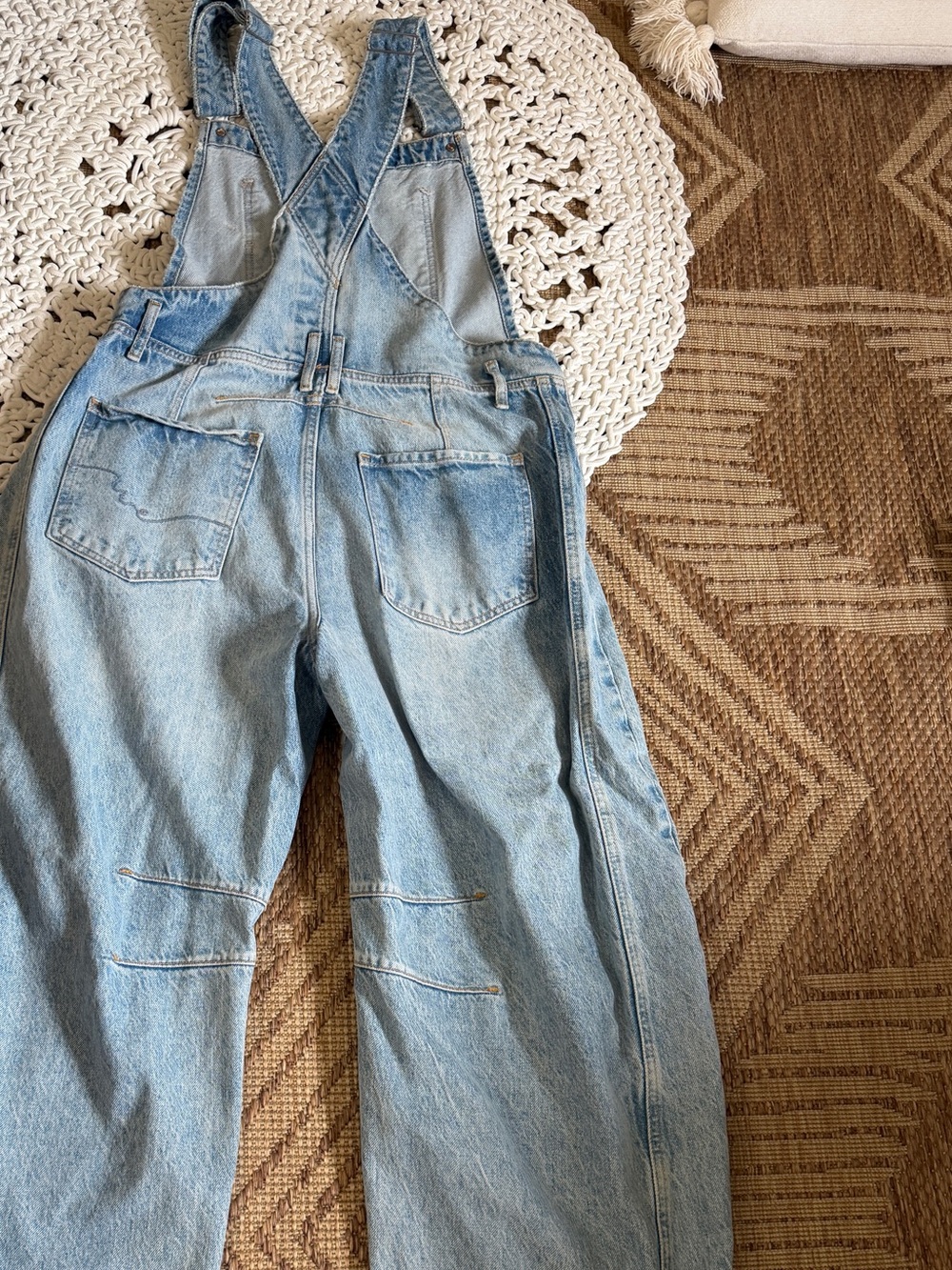 Free People Good Luck Barrel Overalls Rare Colorway - Picture 3 of 4